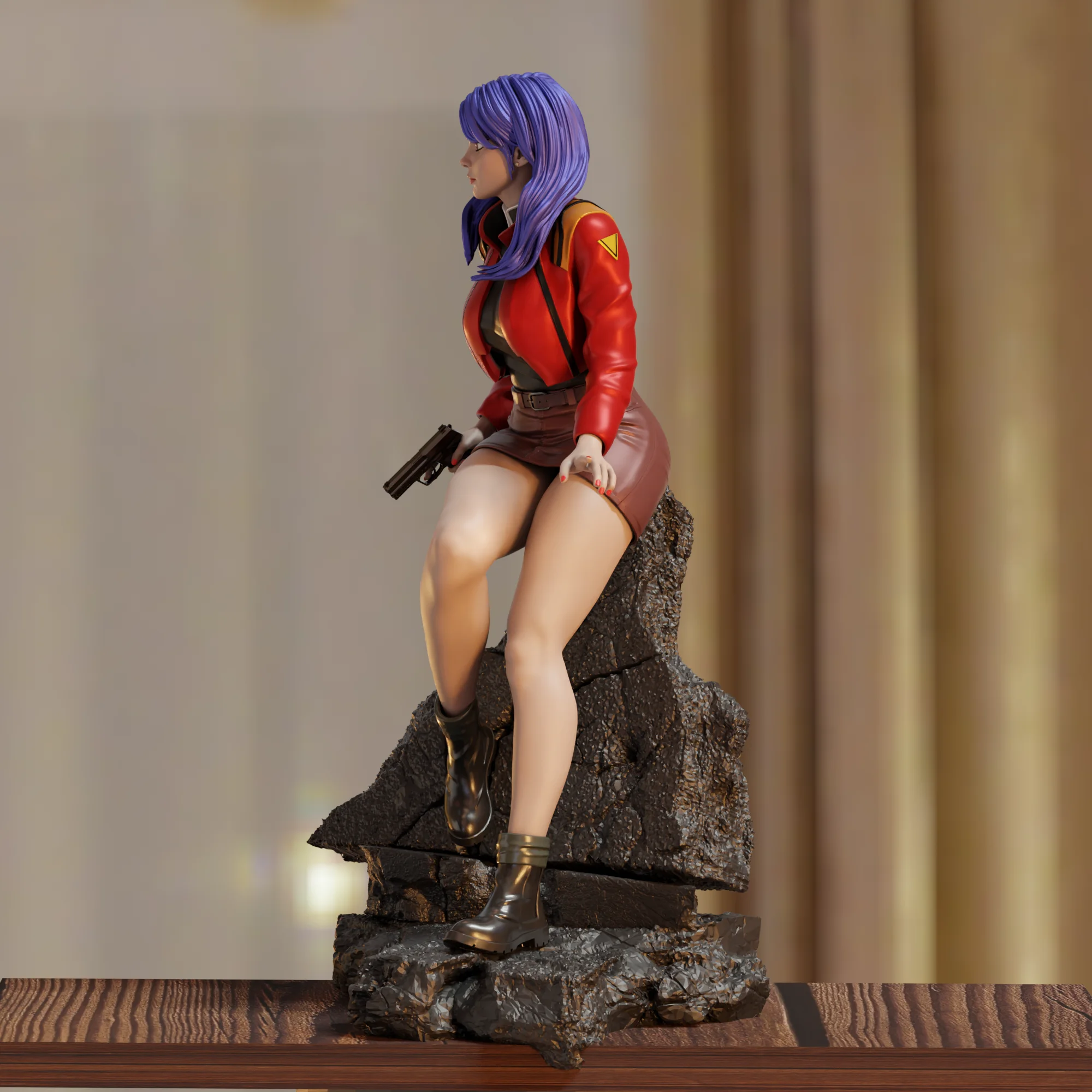 Kit de modelo de impresión 3d, muñeca NSFW de Bella dulce chica, Kit de modelo de figura de Anime, estatua de reducción en miniatura DIY, juguetes sin pintar, 1/24