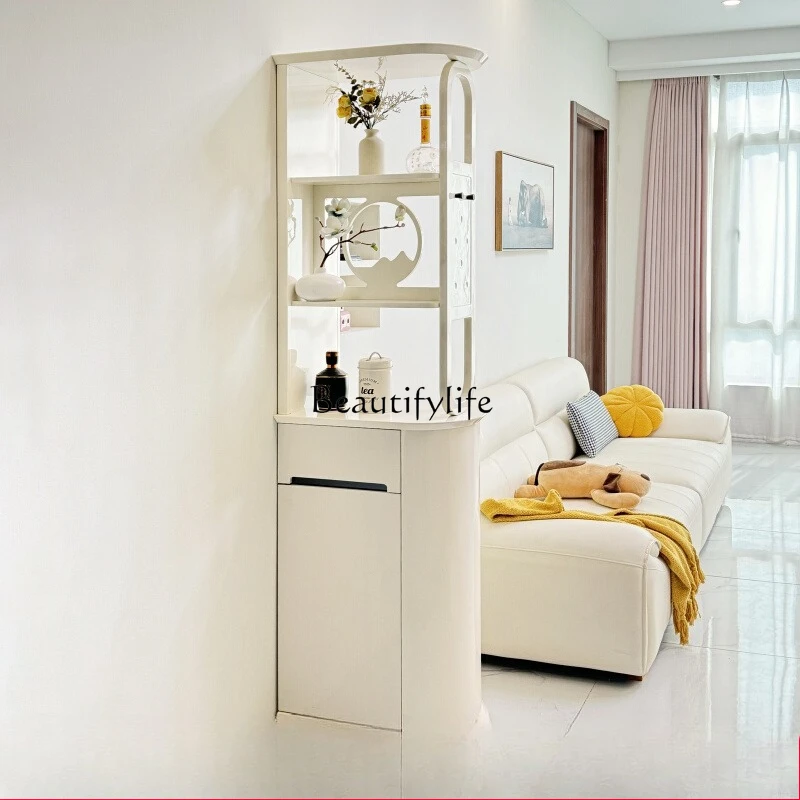 

Home sofa partition double-sided small apartment screen cabinet cream wind living room against the wall door entrance cabinet