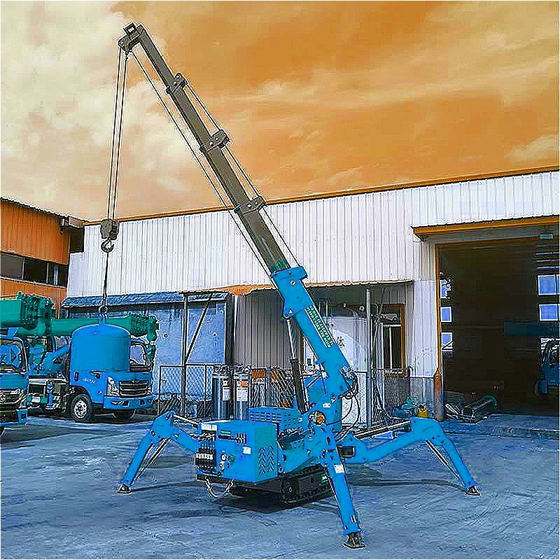 Hydraulic Spider Crane Multi-functional 3 Ton Mini Spider Crane 1.5t 3t 5 Ton Crawler Remote Control Collapsible Spider Crane