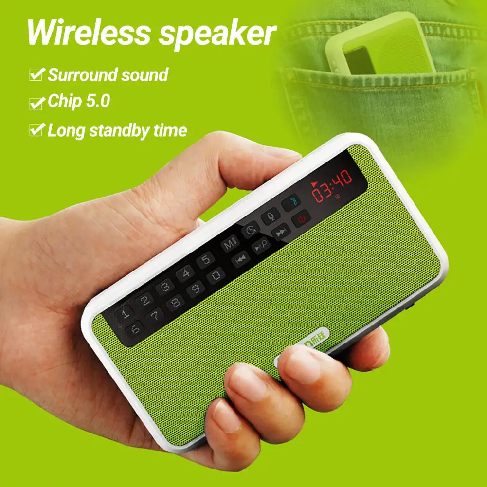 Practical Speaker Long Standby Time Mini Lightweight Wireless Sound Box for Listening to Music