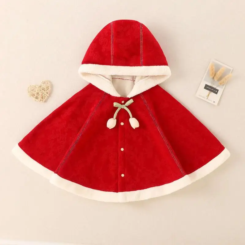 

2025 плащ для новорожденных, короткая уличная ветрозащитная куртка, жилет, прогулочная шаль, толстовка, осенне-зимняя ветрозащитная куртка для девочек и детей