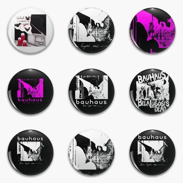 Bauhaus Bela Lugosi Dead Bat Wings Soft Button Pin Customizable Fashion Decor Jewelry Clothes Hat Women Lover Collar Metal Gift