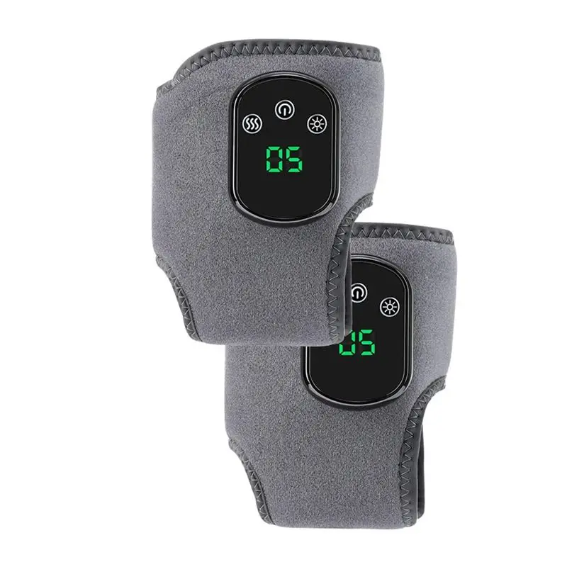 -November Electric Ankle Brace With Adjustable Hot Compression Vibration Massager 2PCS Foot Protection Support Tool Ankle Guard