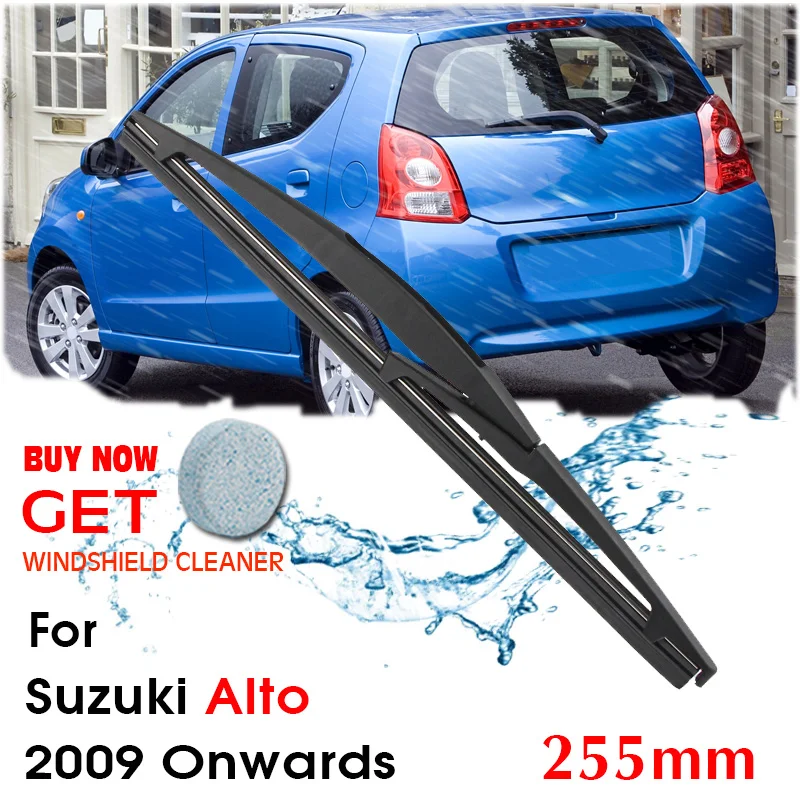 

Car Wiper Blade Rear Back Window Windscreen Windshield Wipers For Suzuki Alto Hatchback 255mm 2009 Onwards Auto Accessories