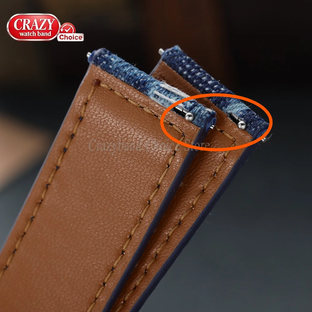 New Denim Pattern Nylon Watch Band 18mm 20mm 22mm Universal Bracelet for Casio Vintage Strap for Seiko for Omega Men Women Wrist