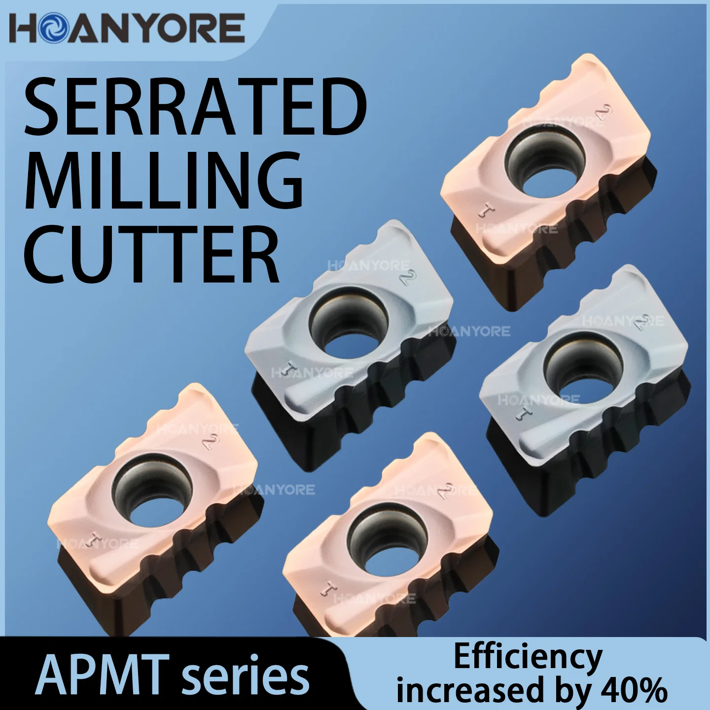 

CNC milling insert APMT1135 serrated hard alloy 1604 milling insert fast feed to rough milling R0.8 grit