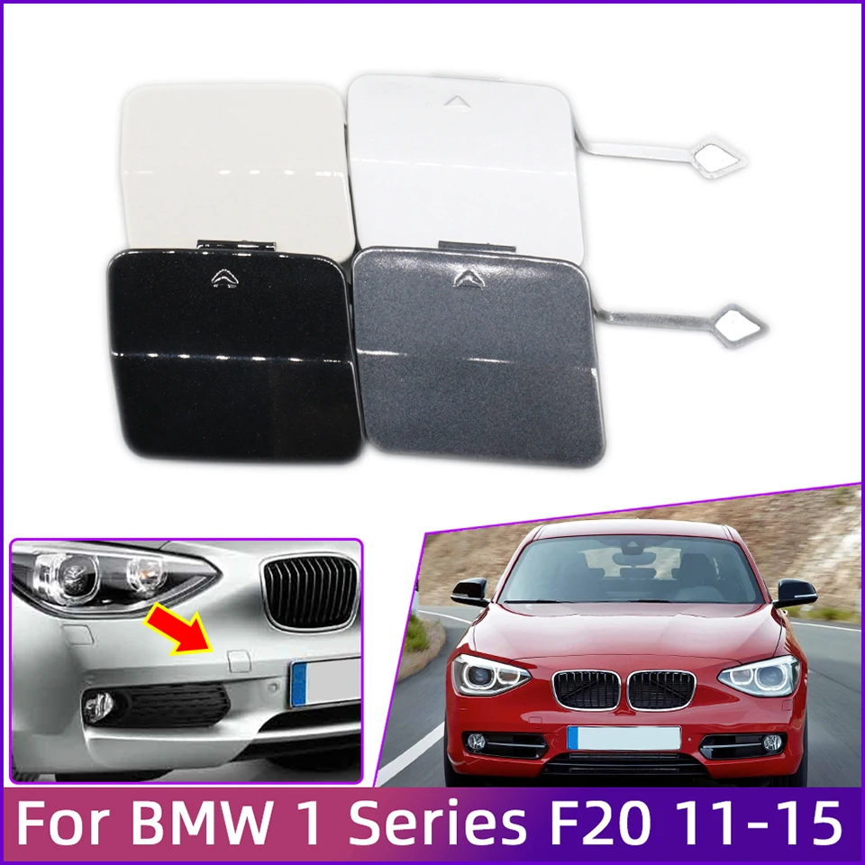 Car Front Bumper Tow Hook Eye Cover Cap For BMW 1 Series F20 F21 116i 118i 120i 125i 2011-2014 Towing Hauling Lid 51117292947