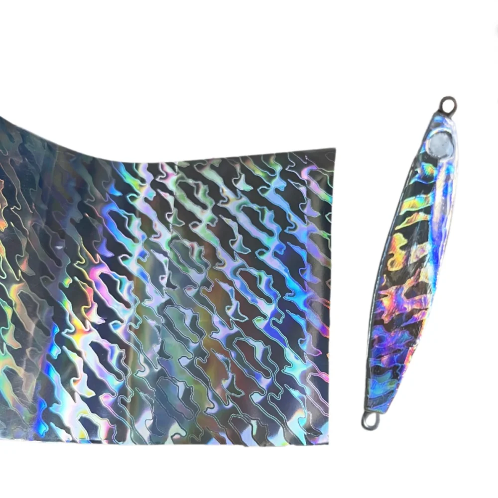 

Hot Stamping Foil for Fishing Lure Heat Transfer Film for Hard Soft Bait Artificial Lures Laser Holographic Foils Accessories