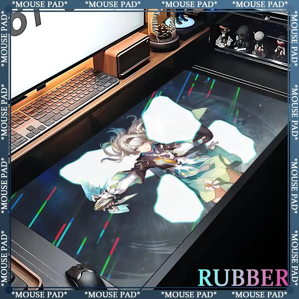 Honkai Star Rail Sparkle Mouse Pad PC Cute Gamer Anime Girl Mousepad Laptop Gaming Accessories Keyboard Rug Kawaii Soft Desk Mat