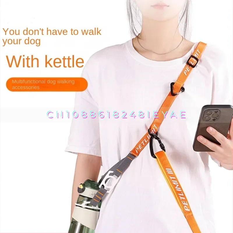 Hands Free Dog Leash Accesorios Multi-function Shoulder Strap Crossbody Running Dogs Leash Perros Accesorios  Pet Items