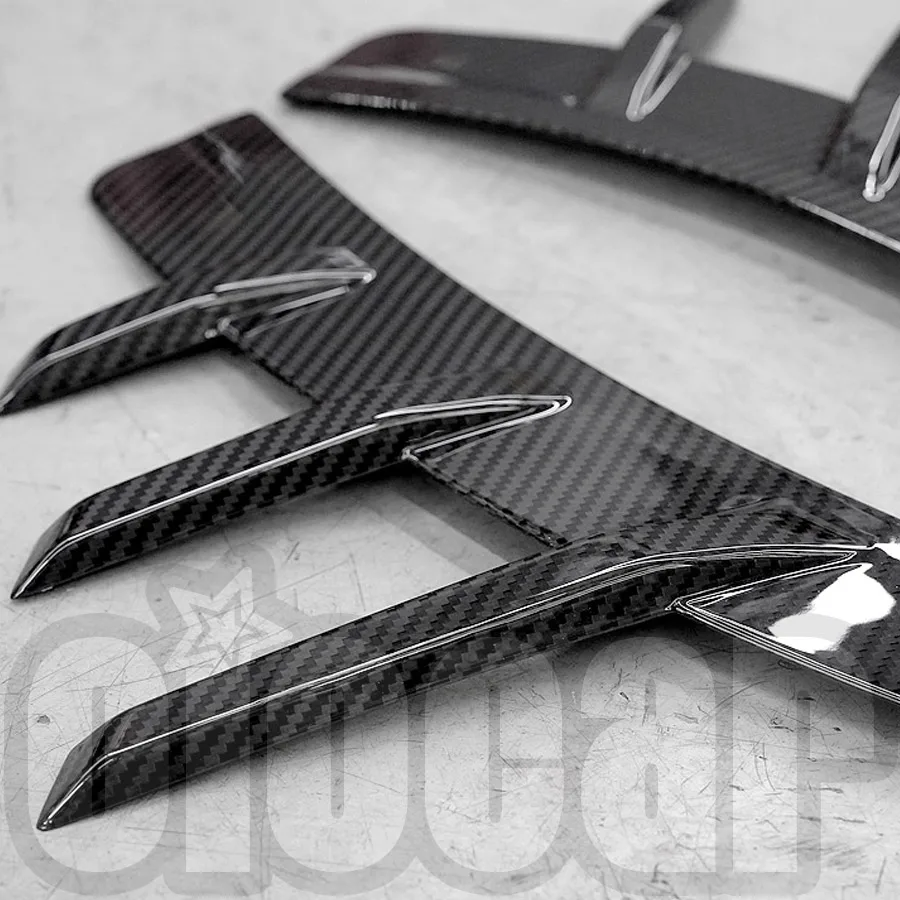 oiomotors MP Style Dry Carbon Fiber Front Rear Fender Canards Arch Trim for BMW G87 M2