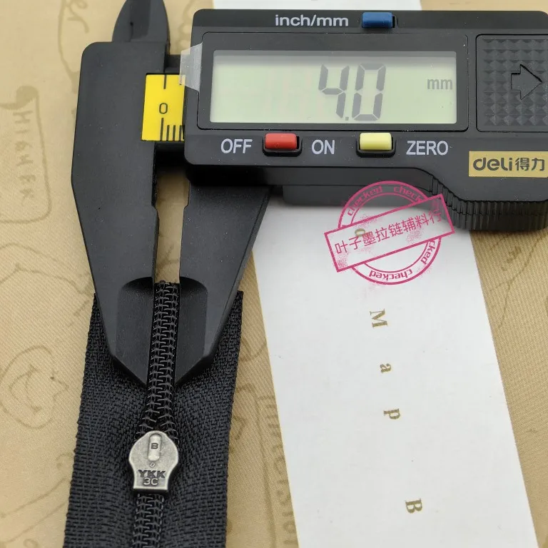 YKK No. 3 Black Korean Version Waterproof Closed Zipper 5 Sliders, Coat Bag 15,18,20,22,25,30,35,40,50cm 2 10 50 pieces