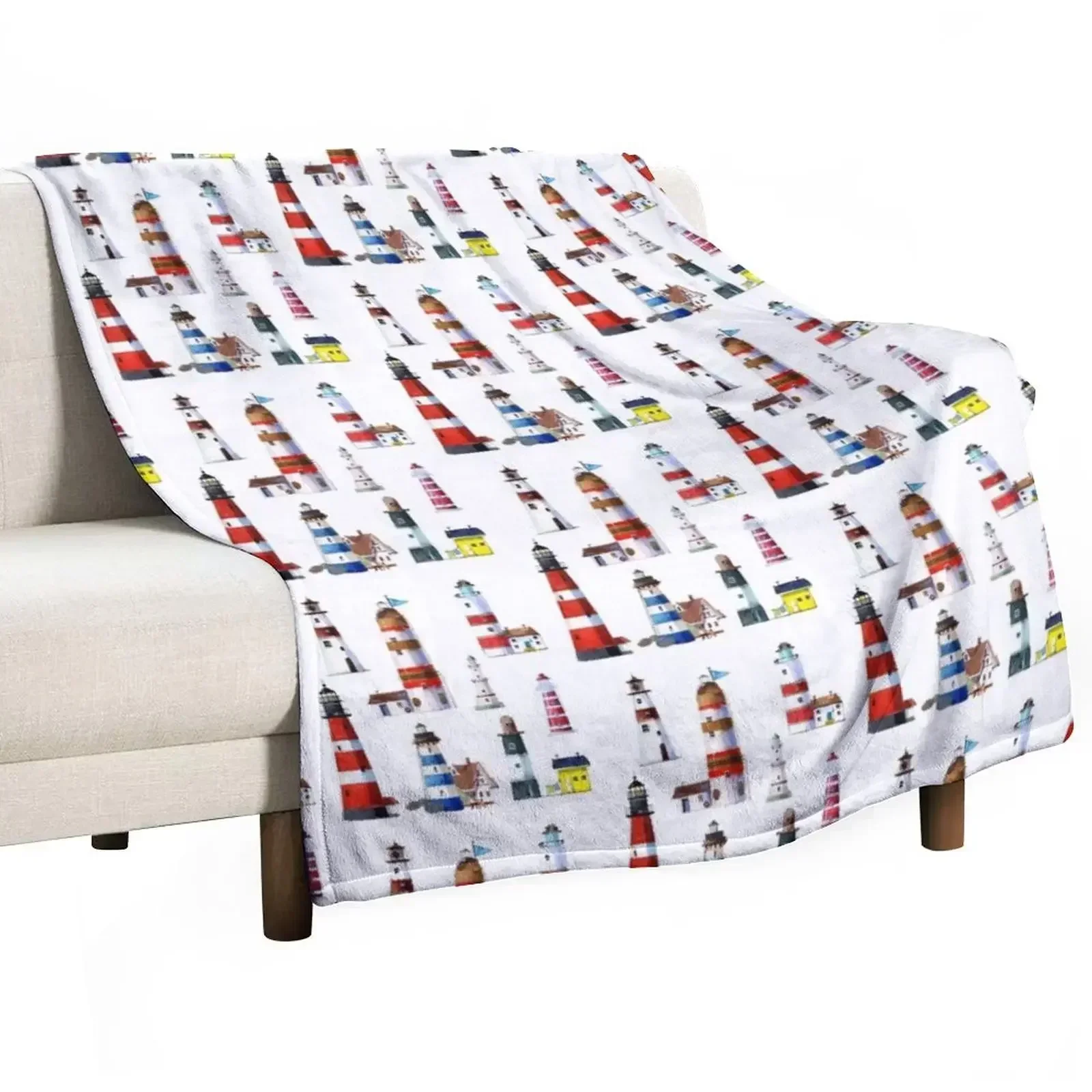 

LIGHTHOUSES Throw Blanket Fashion Sofas Extra Large Throw Comforter Furry Blankets