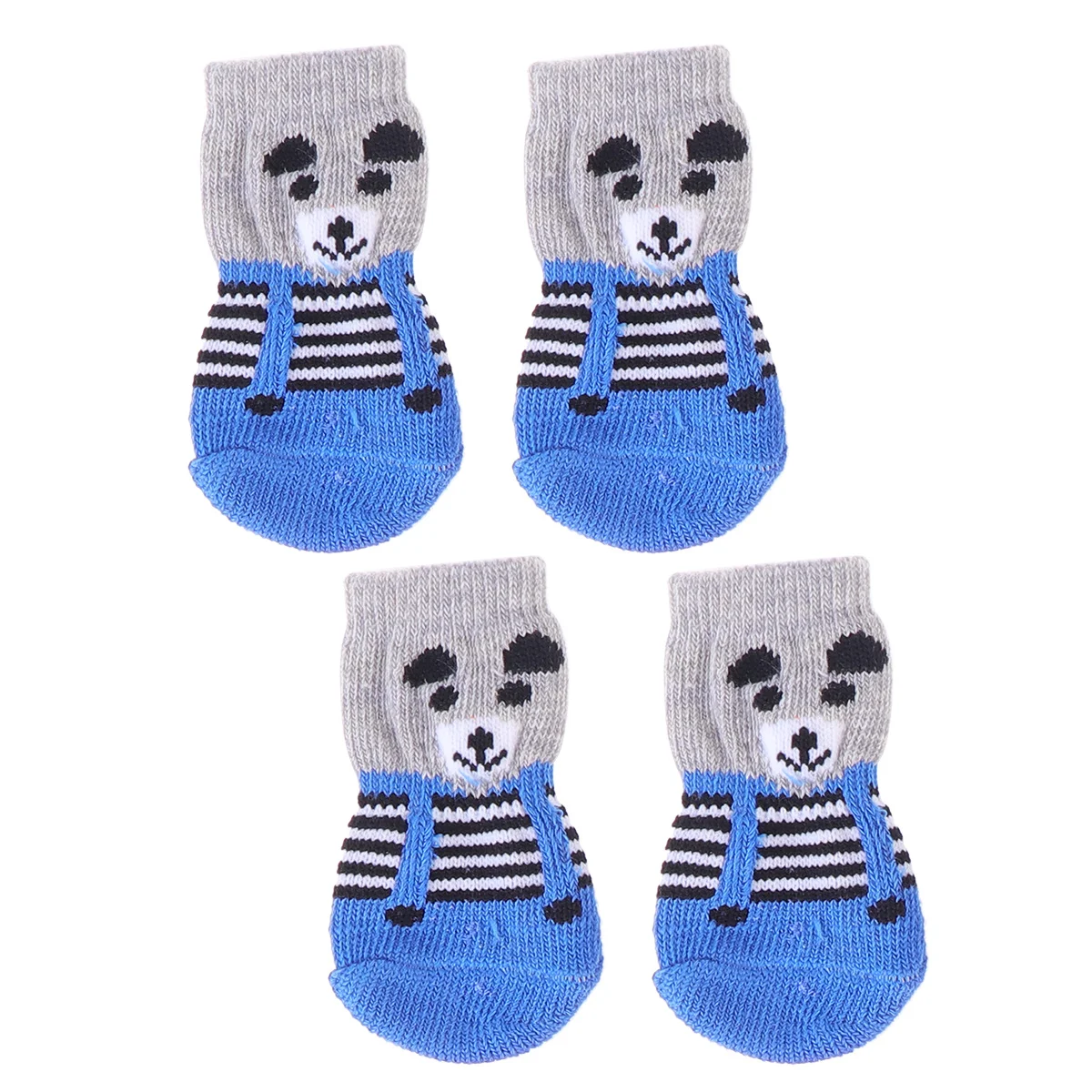 4pcs Puppy Dogs Pet Socks Anti Slip Cotton Knitting Warm Scratch Protection Gift For Dog Ankle Sock Pet Knits Socks