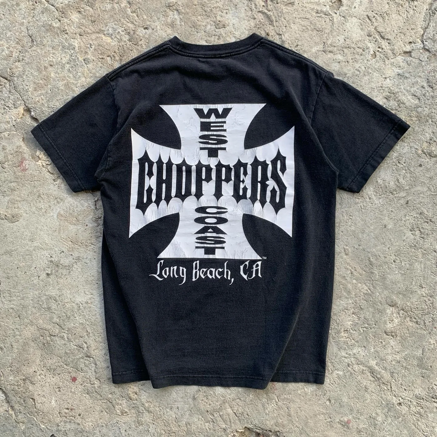 Summer Cotton Streetwear West Coast Choppers Tide Brand Print Short Sleeve Tshirt Retro HighStreet Clothing Casaul Loose Top Tee