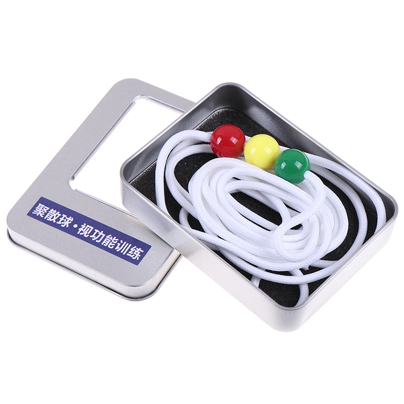 18mm Diameter Brock String Three Beads Vision Training Tool For Eye Focus Convergence Exercise Practice Supplies