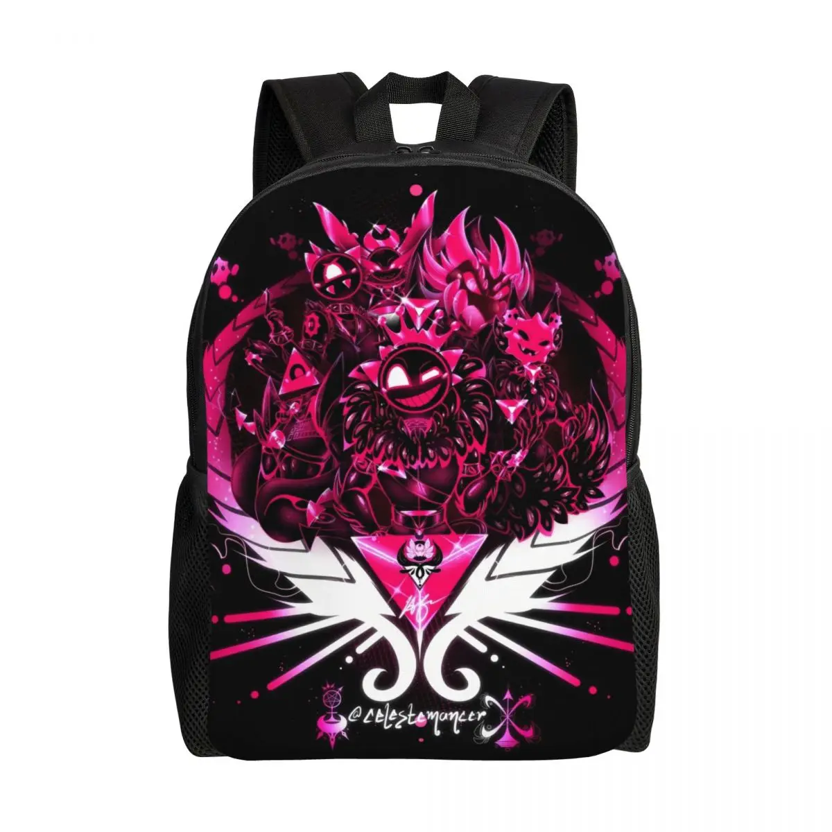 Anime Hazbin Hotels Travel Backpack Women Men School Laptop Bookbag Comedy America College Student Daypack Bags