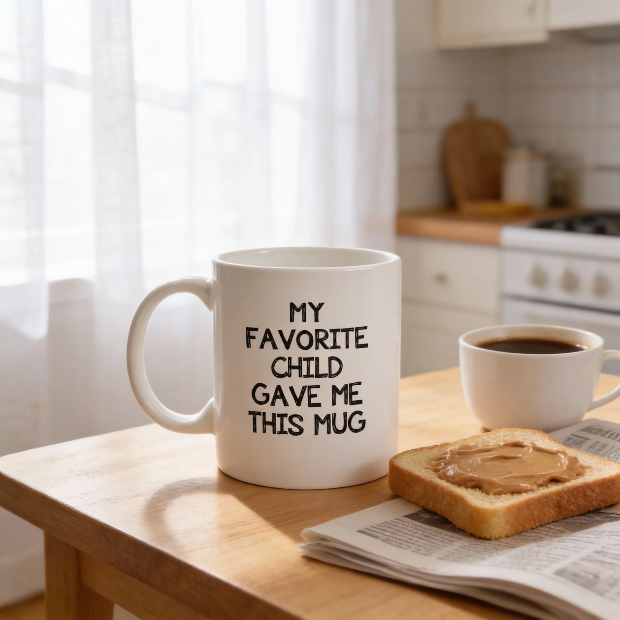 Mein Lieblingskind hat mir diese lustige Kaffeetasse als Scherz-Geburtstagsgeschenk für Mama oder Papa von Tochter, Sohn, Kindern, als Neuheit für Eltern, Teetasse.