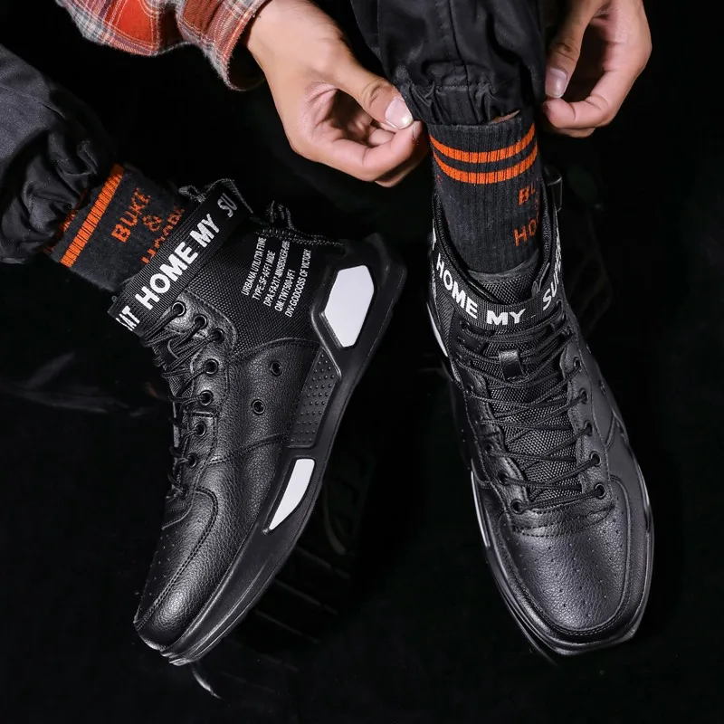 

Mens Casual Sneakers High-tops Sneakers Trendy Boys Basketball Sports Tennis Shoes Outdoor Off-road Shoes Couple Tigers Sneakers