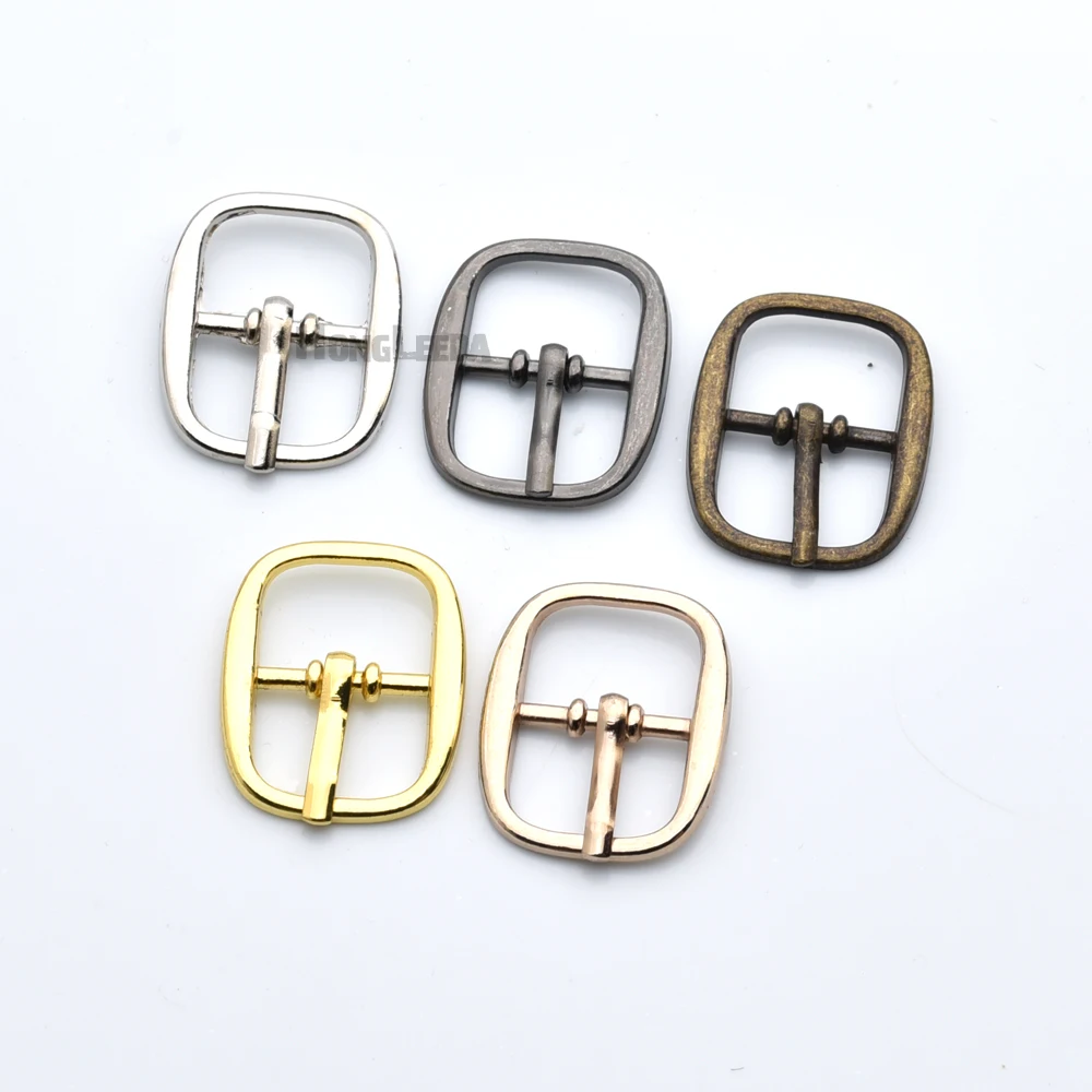40pcs/lot Inner 12/14mm Metal Shoe Sandal Buckle Belt Pin Buckle Zinc Alloy Nickle/Black/Bronze/Gold DIY Accessories  BK-001