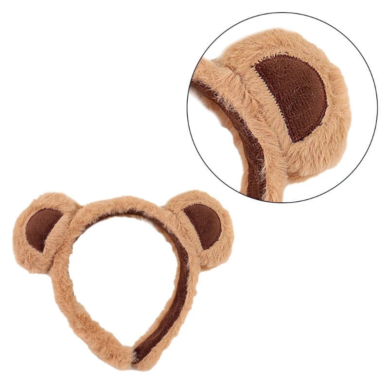 652F Cute Bear Halloween Headband for Womens Girls Daily Wearing , Halloween Party Fancy Dress Cosplay Hair Accessories