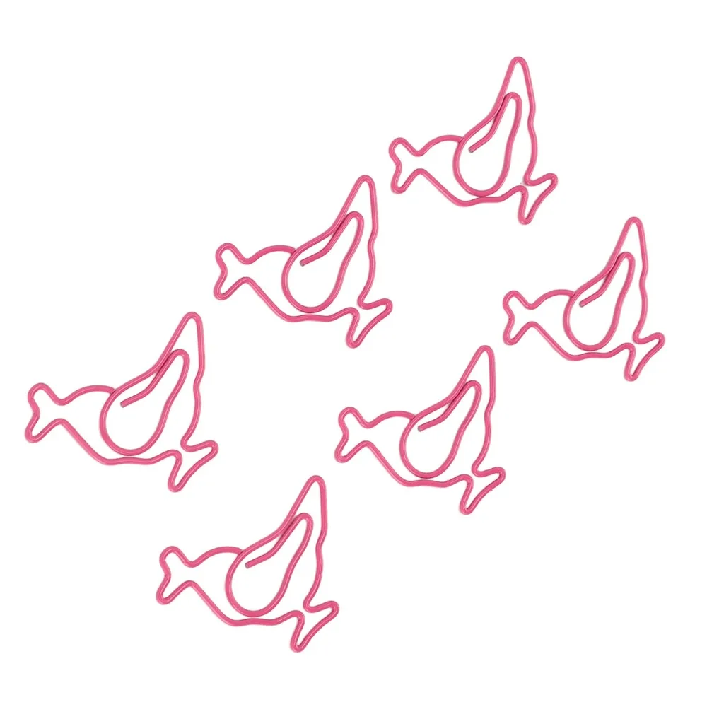 

Chick Shape Paper Clips Plastic-coated Metal with Storage Box Chick Paper Clips Vibrant Color Cartoon Animals Animal Paper Clips