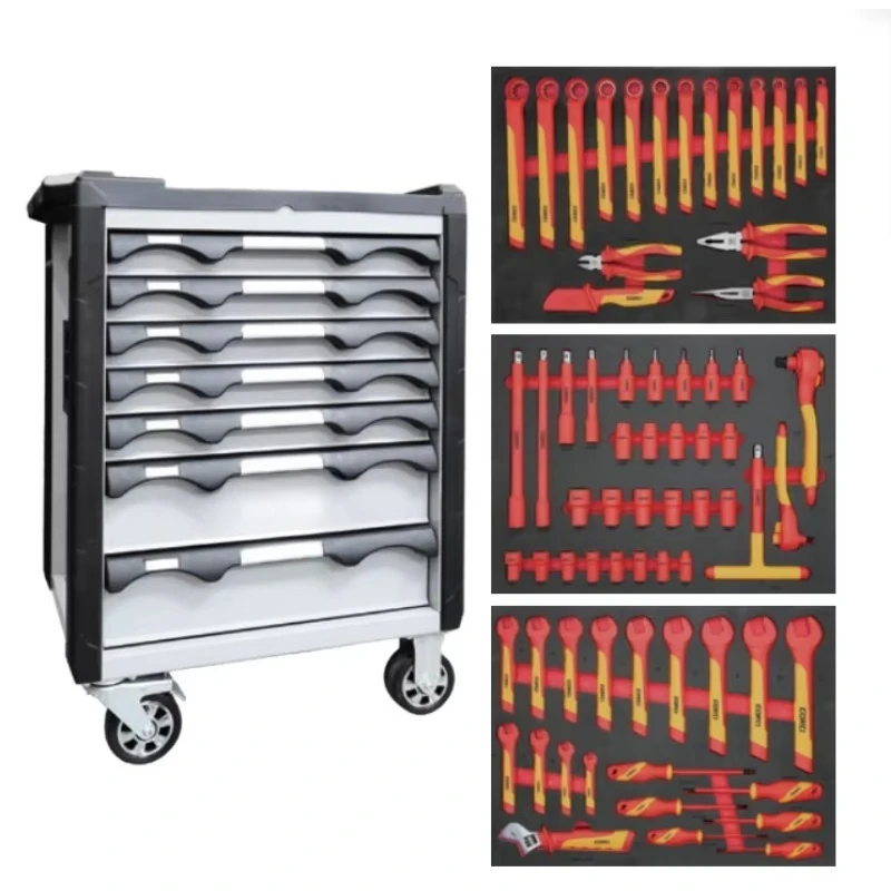 High Safety 1000V Insulated Tool Kit,  Electrician Hand Tools with Sockets and Pliers for Daily Electrical Maintenance