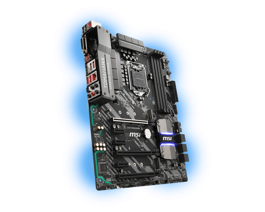 Imagem -02 - Msi-placa-mãe Placa-mãe 64gb M.2 Hdmi Lga 1151 Ddr4 Atx Z370 Z370 Tomahawk