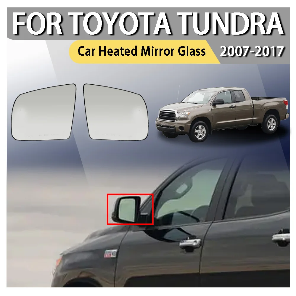 

Car Rearview Door Side Mirror For Toyota Tundra 2007-2017 Sequoia 2008-2017 Passenger Function Signal Waterproof Large Vision