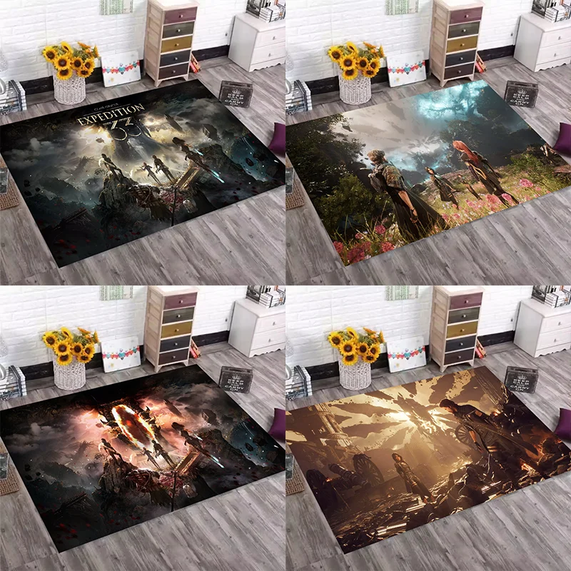 

Game C-Clair Obscur Expedition 33 Printed Carpet Non-slip Multi Function carpets Living Room Rug Home Kitchen Hallway Decor