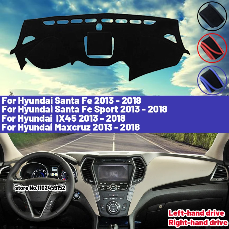 High Quality For Hyundai Santa Fe Santa Fe Sport IX45 Maxcruz 2013 - 2018 Dashboard Cover Mat Sun Shade Avoid Light Pad Carpets