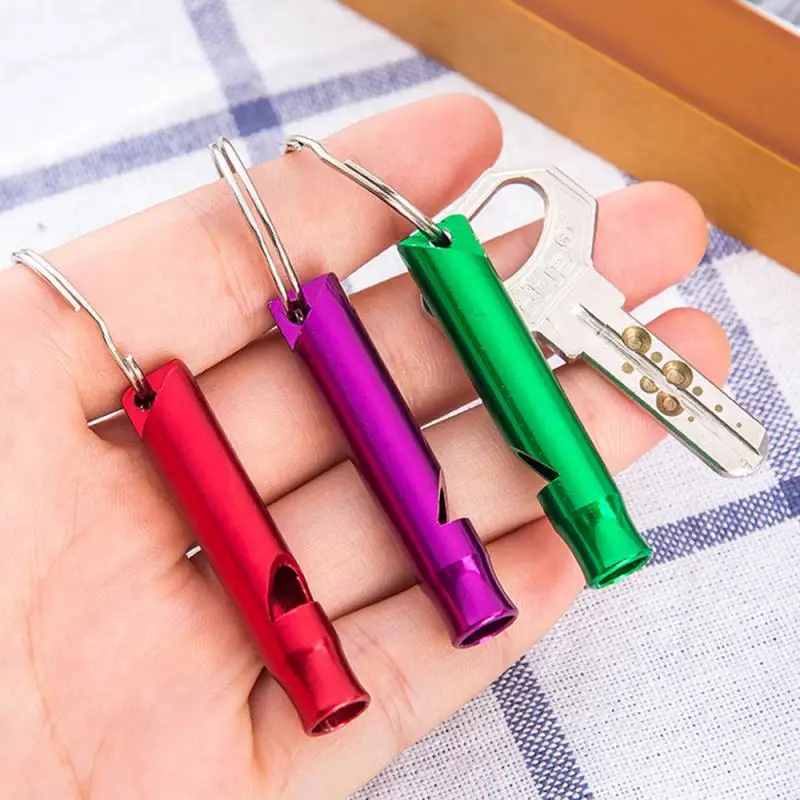 Whistle Keychain Camping Hiking Portable Emergency Whistle  Keyring Outdoor Survival Mini Whistles Pendant Key Chains