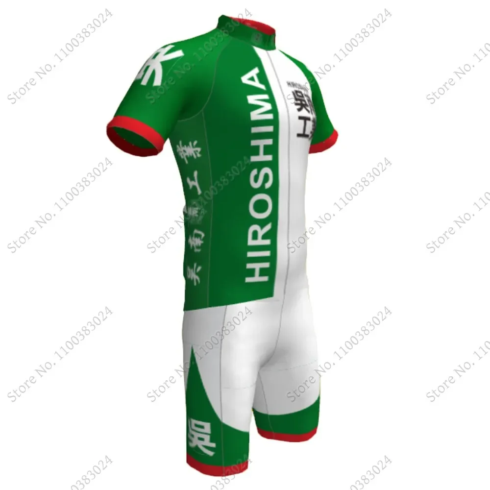 2023 Hiroshima Kureminami Tech Cycling Jersey Set Yowamushi Pedal Cartoon Anime Cycling Clothing Road Bike Shirt Suit Maillot