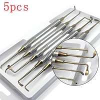 5 uds implante Dental elevación sinusal elevador herramienta de instrumento de acero inoxidable juego de extremos dobles instrumento Dental