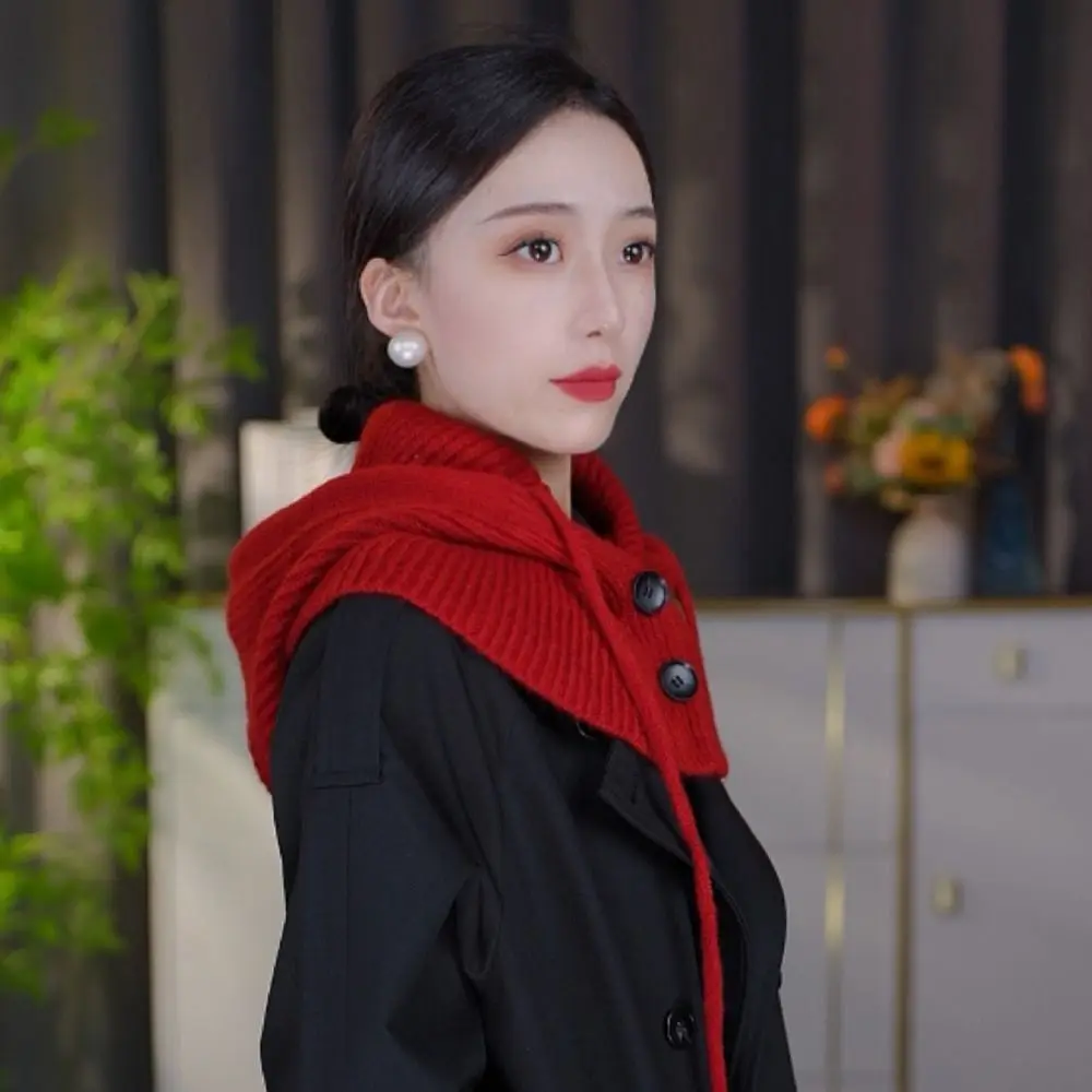 

New Ear Protection Winter Balaclava Warm Drawstring Hooded Beanie Hats Windproof Full-envelope Cap Unisex