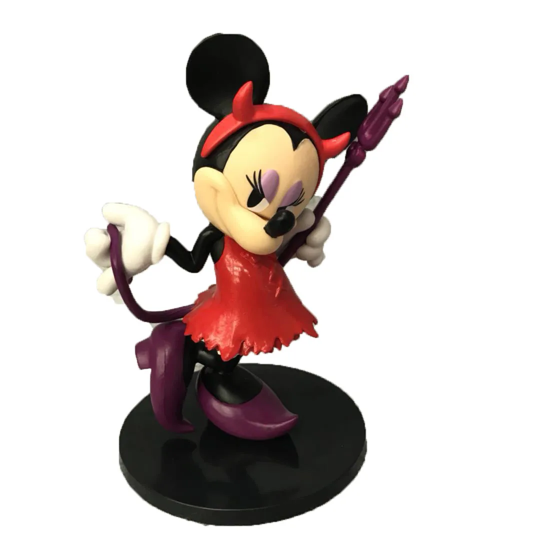 Minnie Mickey Mouse Action Figure GK Model Toys Santa Mickey Devil Minnie Mummy Mickey Figuras Decoration Accessories Kids Gift