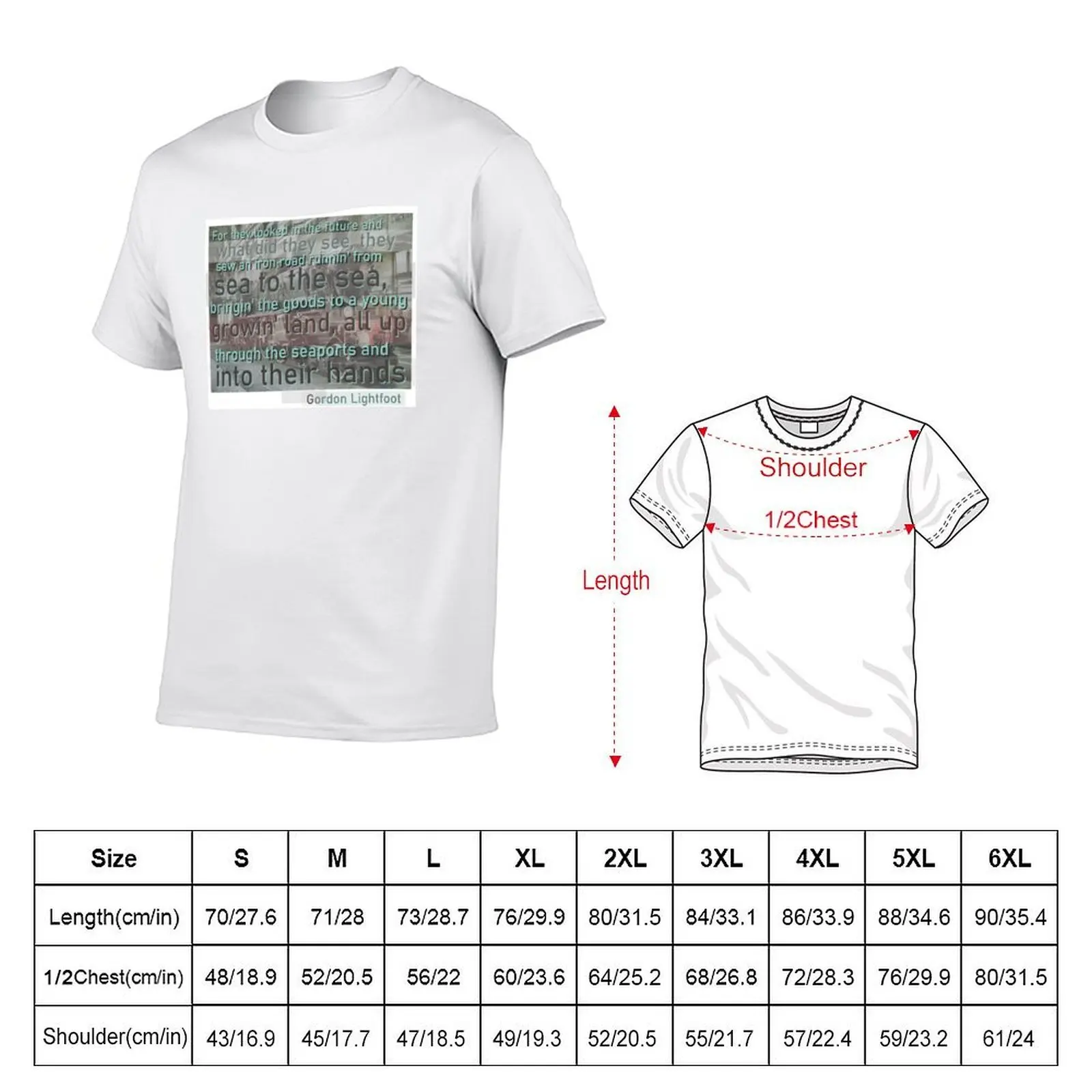 Canadian Railroad Trilogy T-Shirt man t shirts for men casual t shirts for man pack white man t shirts for men T-shirt