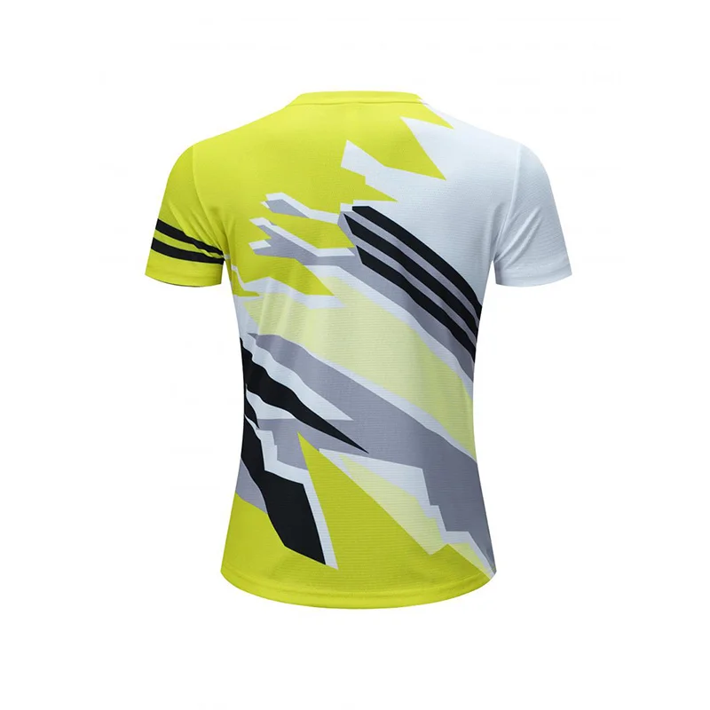 Damen Tischtennis T-Shirt Sport Dry Fit Badminton T-Shirt Top volle Sublimation gedruckt Kurzarm atmungsaktive T-Shirts