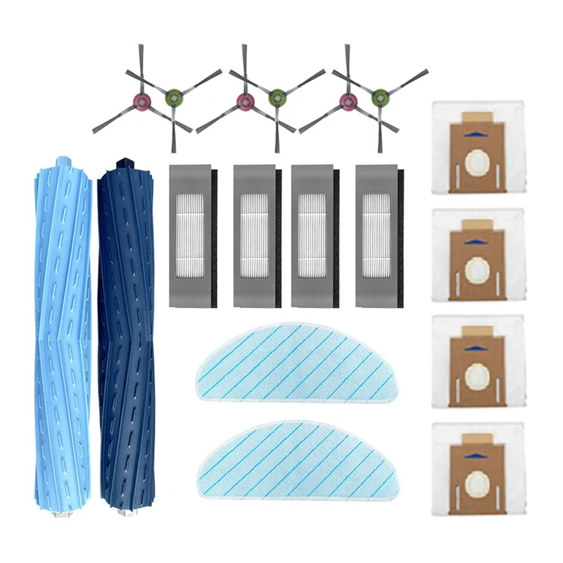 Robô Aspirador Peças de Reposição, Kit Acessórios, Ecovacs T9, POWER MAX, Série AIVI, 18 pcs