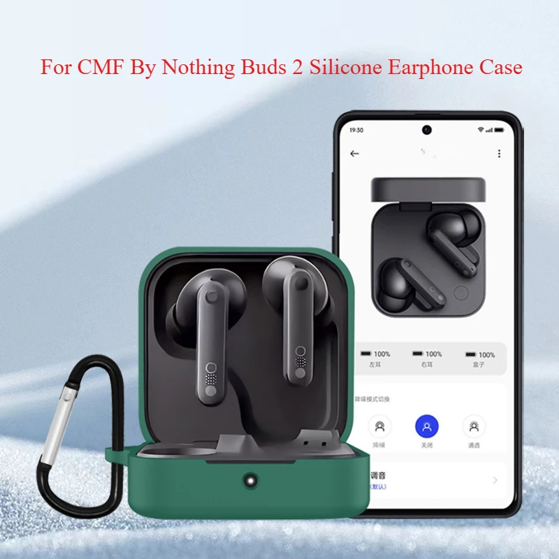 

Anti-Drop Silicone Charging Cover with Free Secure Buckle For CMF by Nothing Buds Pro2