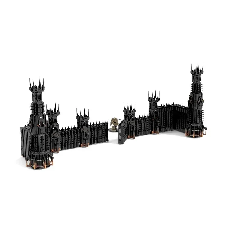 Popular Ring Movie Model MOC Building Bricks Dark Castle Wall Gate Modular Technology Gifts Holiday Assemble Children Toys Suit