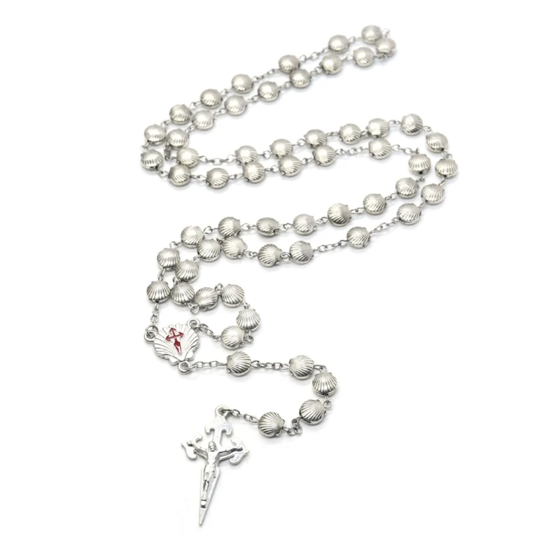 Exquisites Pendant Necklace with Shells Beads Embraces Your Faith Durable Dropsale