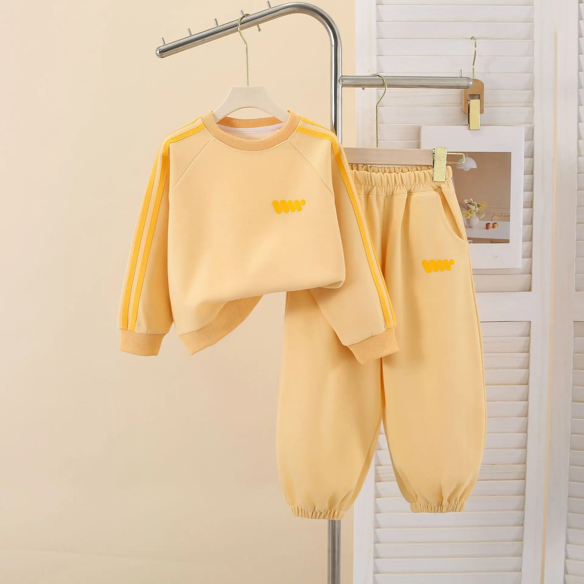 2026 Herbst Kinderkleidungssets Baby Jungen Mädchen Langarm-Sweatshirt + Jogginghose 2-teiliges Sportoutfit Kinder Freizeitkleidung – Detail 3