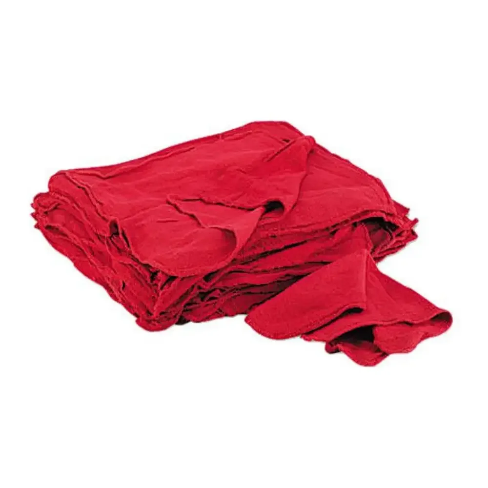 Reusable Red Cleaning Cloths 50 Pack Absorbent Cloth Towels Industrial Household Commercial