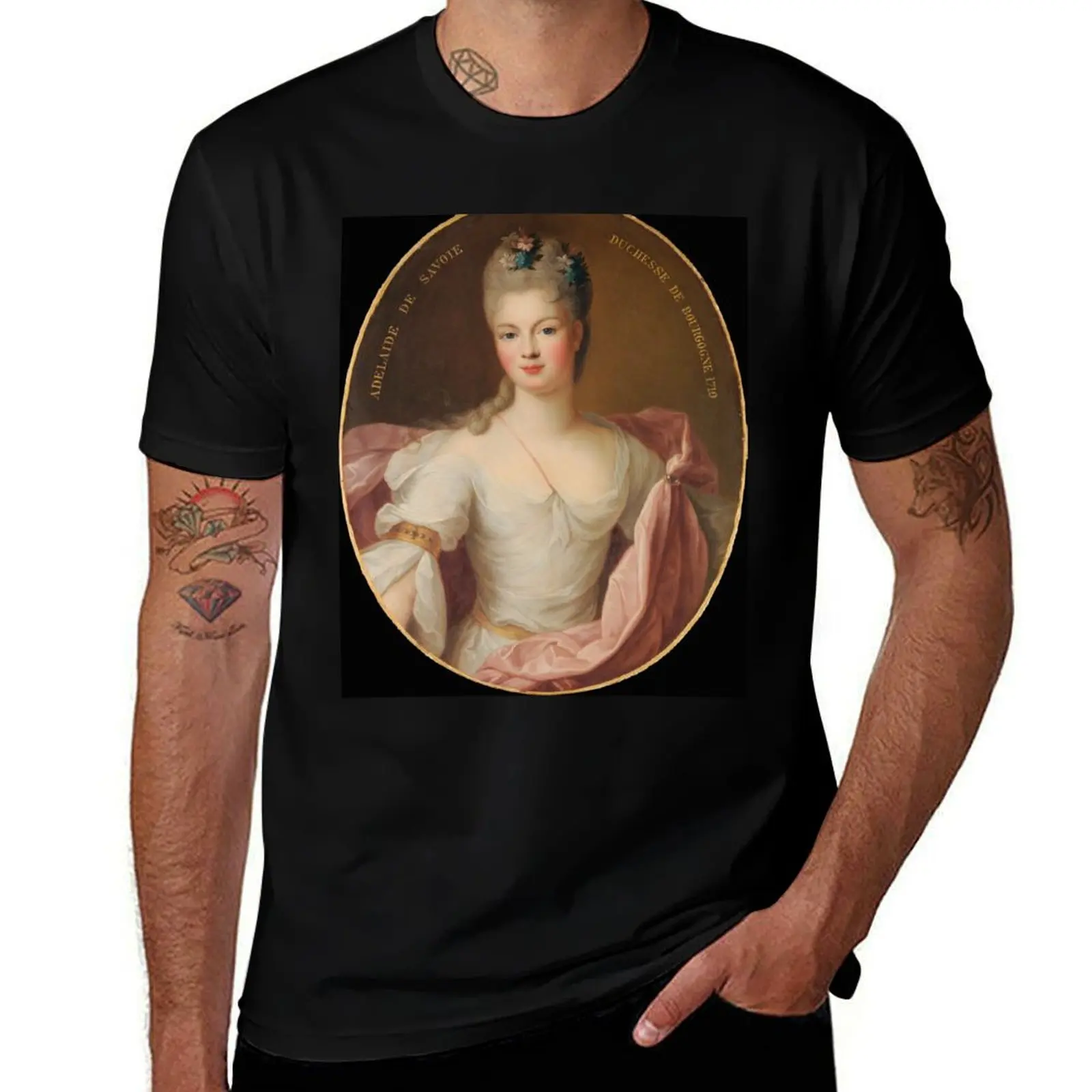 

Marie Adélade de Savoie Duchesse de Bourgogne T-Shirt funny t shirts man t shirt for man 100 percent cotton T-shirt