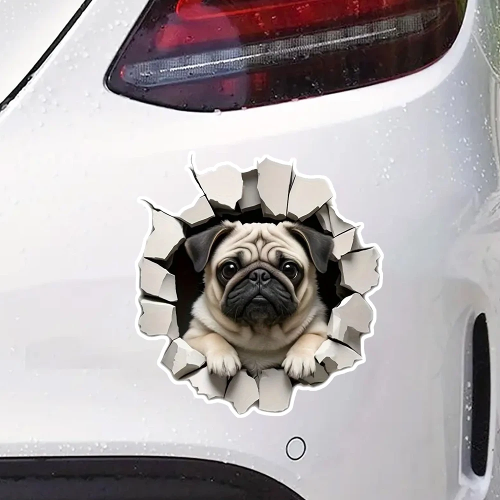 Hаклейка на авто Французский бульдог Creative Decorative Stickers, Suitable for a Variety of Scene Decorations, Such As Cars, Tr