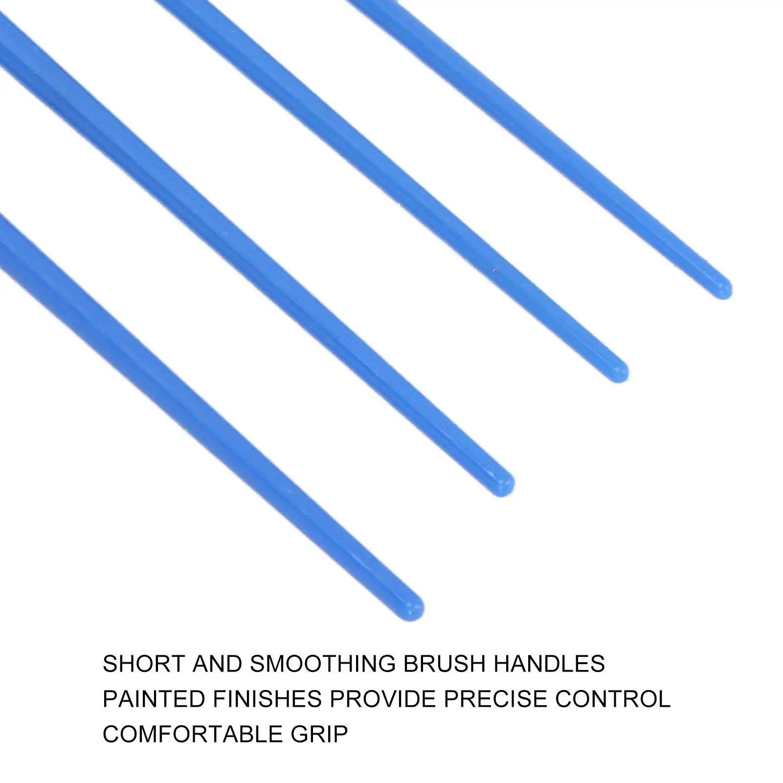 مجموعة فرش رسم الجسم بمقبض ناعم لمستلزمات وإسفنجات الألوان المائية الزيتية من الأكريليك #6