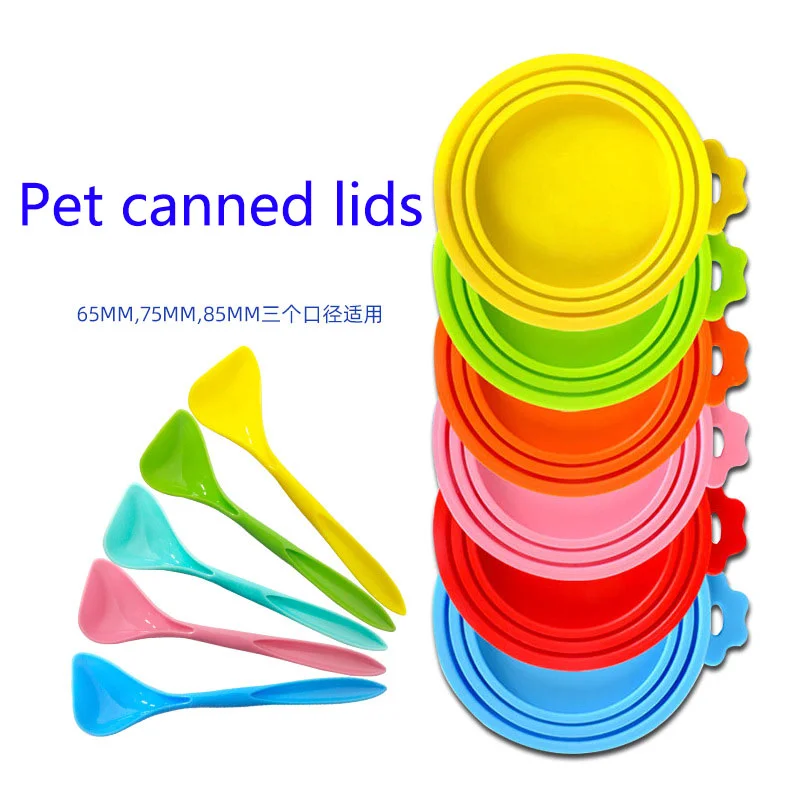 Reusable Pet Food Can Cover Portable Silicone Fresh Preservation Canned Lid Seal Cover Health Pet Daily Supplies