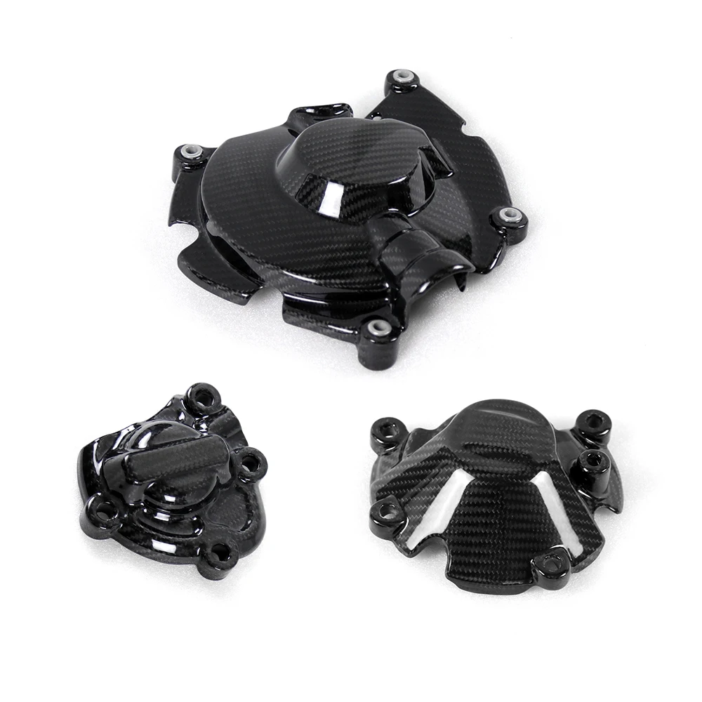

For YAMAHA R1 R1M YZF-R1 2015-2024 Motorcycles 3K Carbon Fiber Engine Cover Protectors Engine Oil Pump Clutch Cover