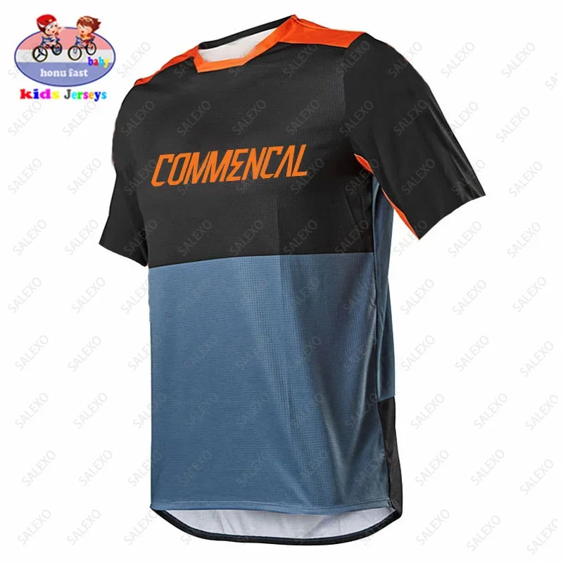 Kids Short Sleeve Motocross Jersey 2025 Children Balance Car Mountain Shirt Motorcycle Clothing Boy Girls Outdoor MTB T-Shirts